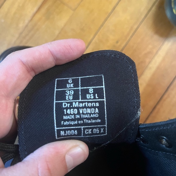 Dr. Martens Black Boots with Red Rose Embroidery - Picture 5 of 5